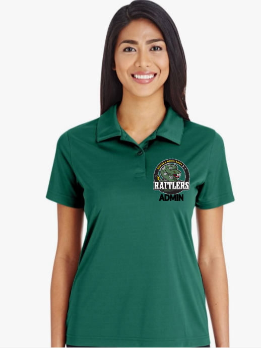 Aurora Highlands Snake Staff Polo Female Cut